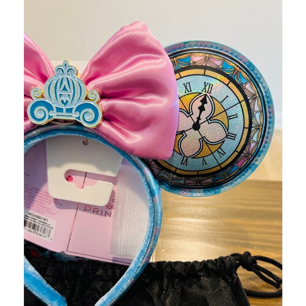Loungefly Disney Cinderella Stained Glass Ears Headband NWT In Hand 2026 - Picture 3 of 5